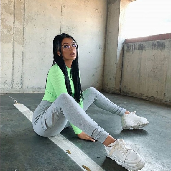 Pants - STELLA Grey Cargo Joggers